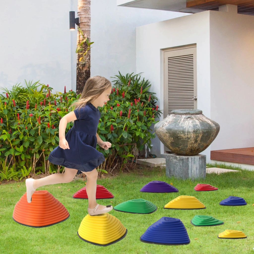 Set 11 Pietre da Giardino ¨C Xylo ¨C Antiscivolo Impilabili Multicolore