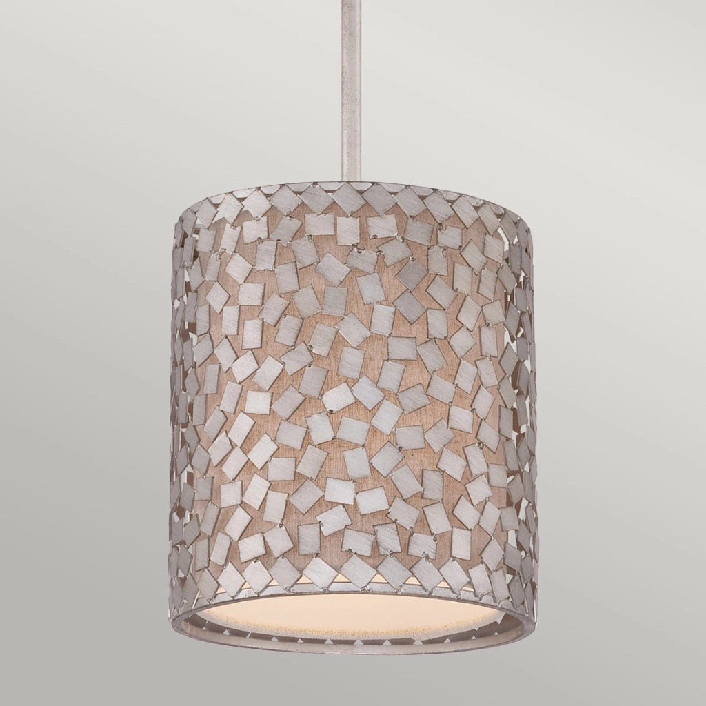 Lampada a sospensione Confetti argento antico Quoizel E27