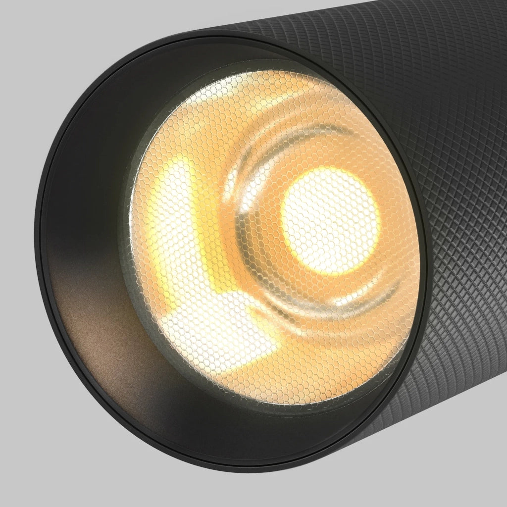 Maytoni Faretto Magnetico Exility Artisan 1 luce LED integrato nero alluminio