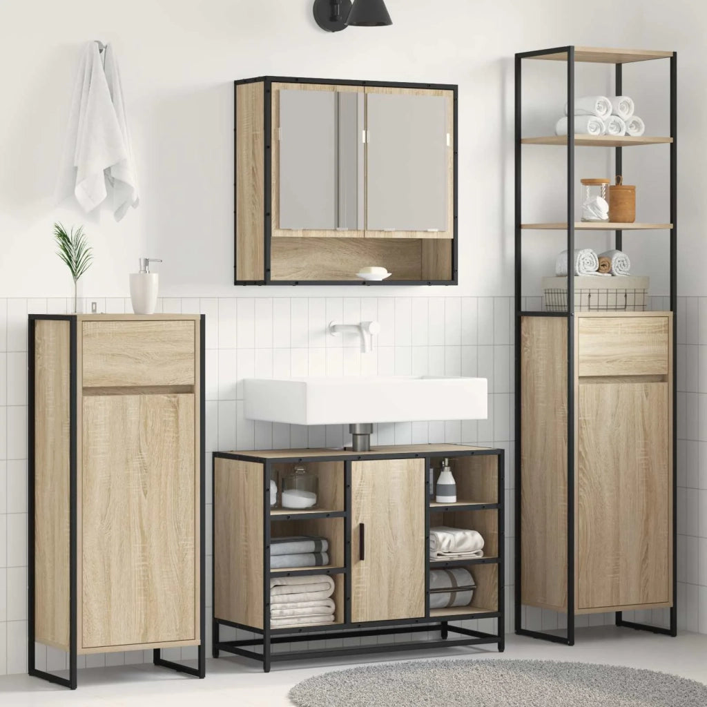 Mobile da Bagno Sonoma 40 x 30 x 100 cm Legno multistrato 886499