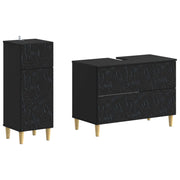 Set di Armadi da Bagno da 2 Pezzi DELFT Nero 3417703