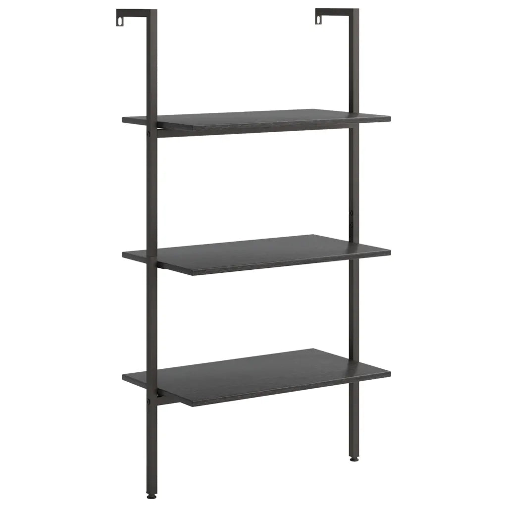 Scaffale Pendente a 3 Livelli Nero 64x35x120,5 cm 336381