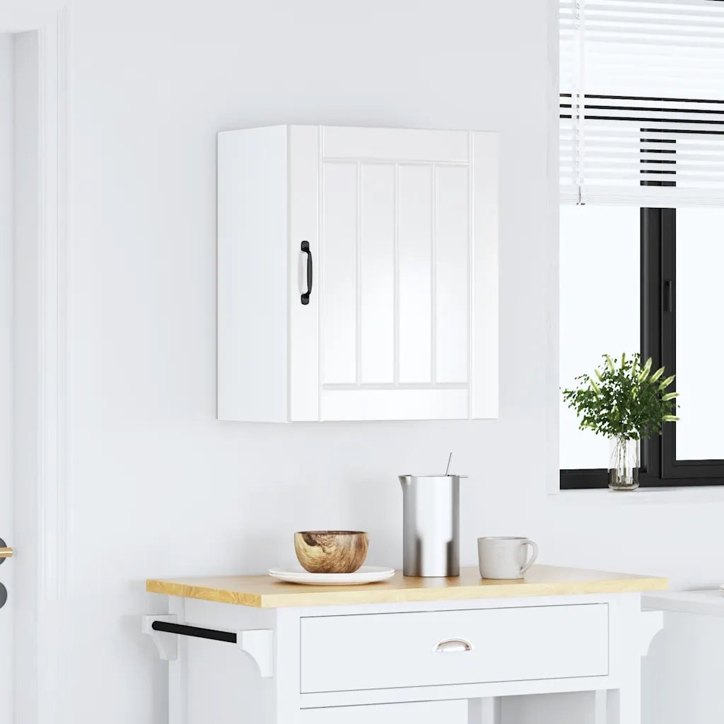Pensile da Cucina Lucca Bianco Lucido in Legno Multistrato 853801