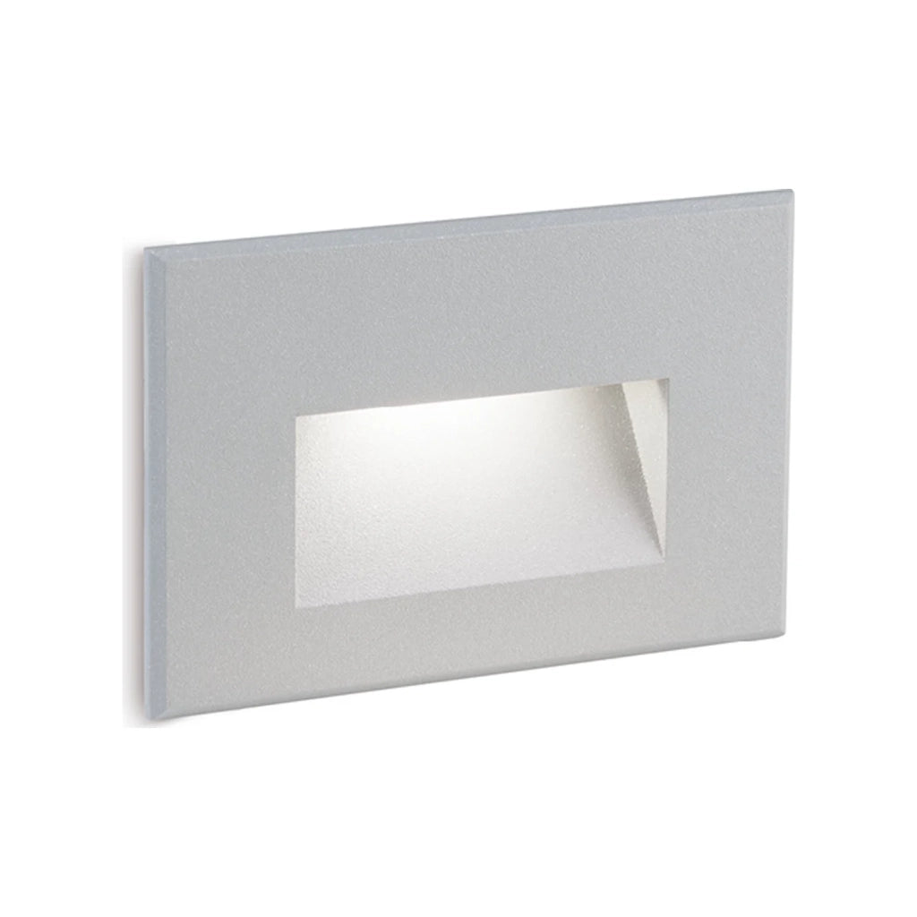 Segnapasso In Alluminio Svasato Liscio Marrone Led 3 W 300 Lm 3000K Spina