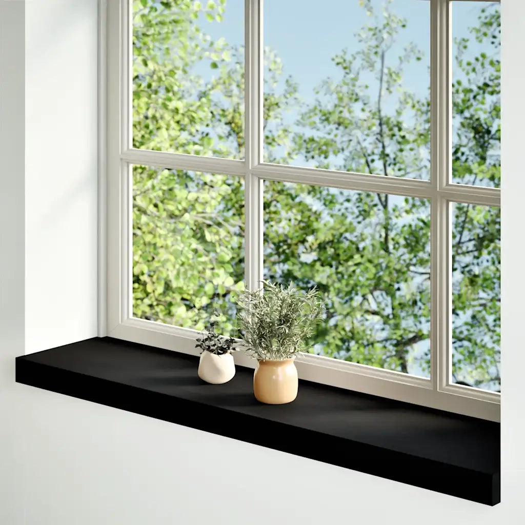 Davanzali 2 pz Marrone Scuro 70x20x2 cm Legno Massello Rovere