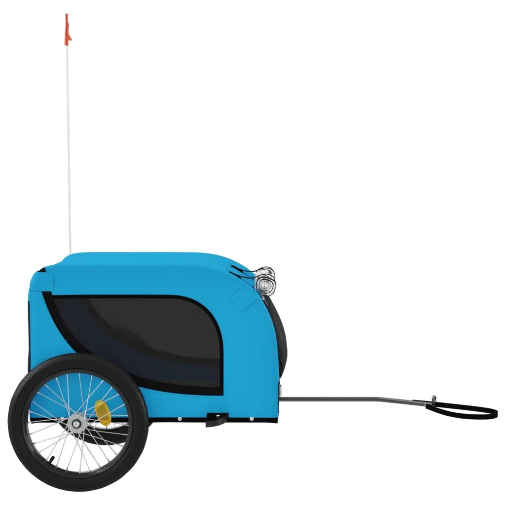 Rimorchio da Bici per Animali Blu e Nero Oxford e Ferro 94009