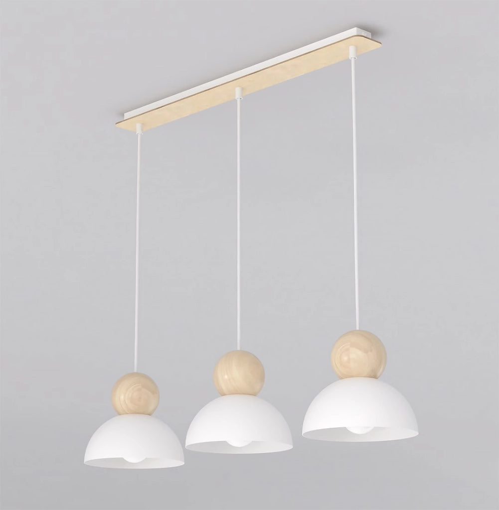 Lampada da soffitto KAKI 3xE27 bianco-beige Emibig