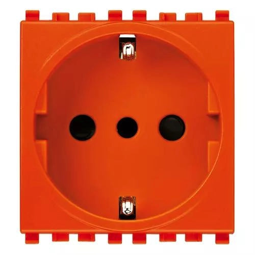 VIMAR EIKON - PRESA 2P+T 16A P30 ARANCIONE