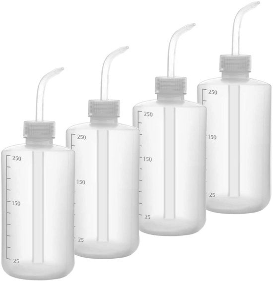 Set di flaconi trasparenti da 250 ml - 3 pezzi - ideali per piante