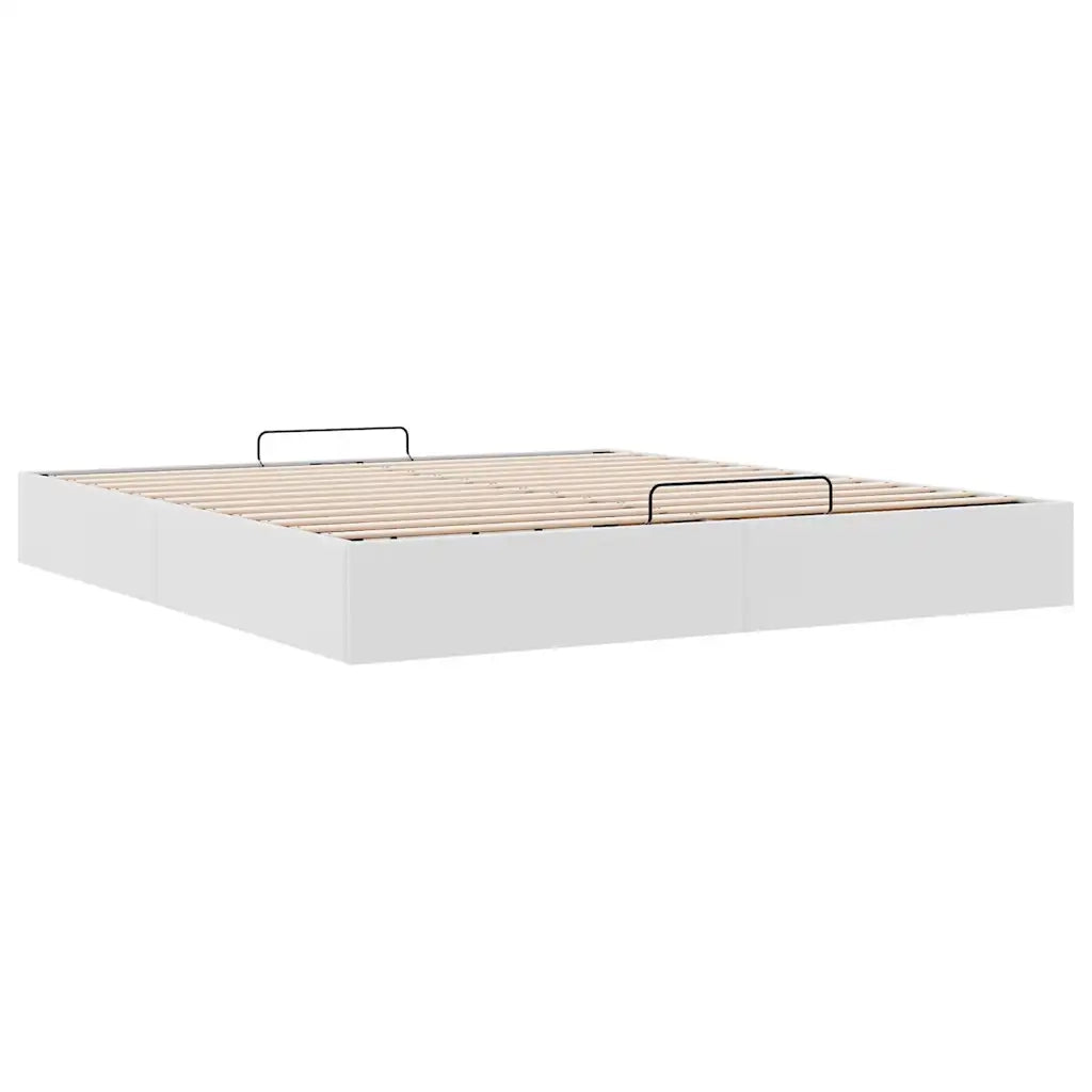 Struttura Letto Pouf senza Materasso 160x200 cm Similpelle 3310810