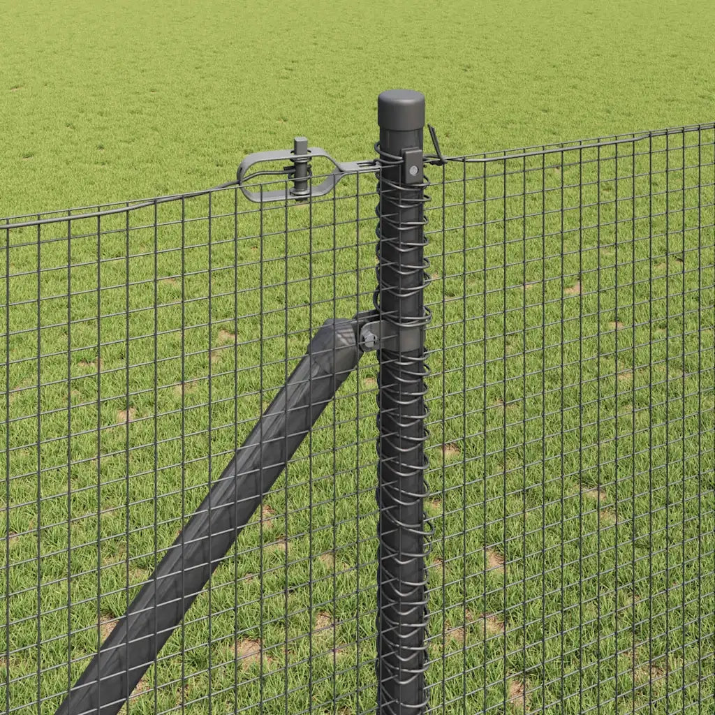 Recinzione da Giardino | Recinzione in rete saldata con punte Acciaio e PVC Grigio Rete