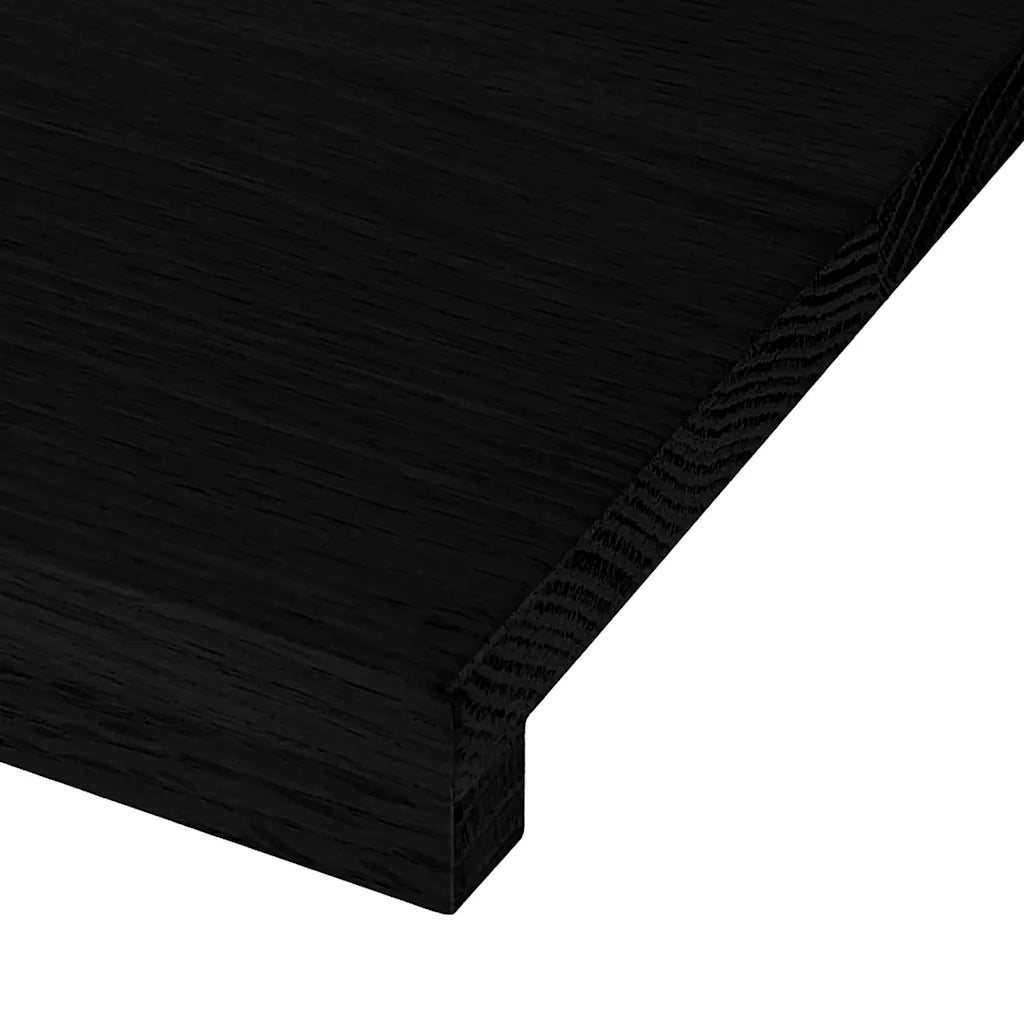 Gradini 2 pz Marrone Scuro 100x25x2 cm Legno Massello Rovere 3283799