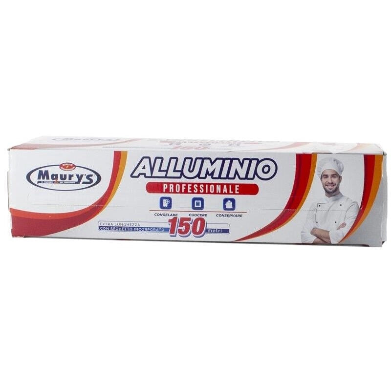MAURY'S ROTOLO ALLUMINIO FOGLIO DA CUCINA 150 MT