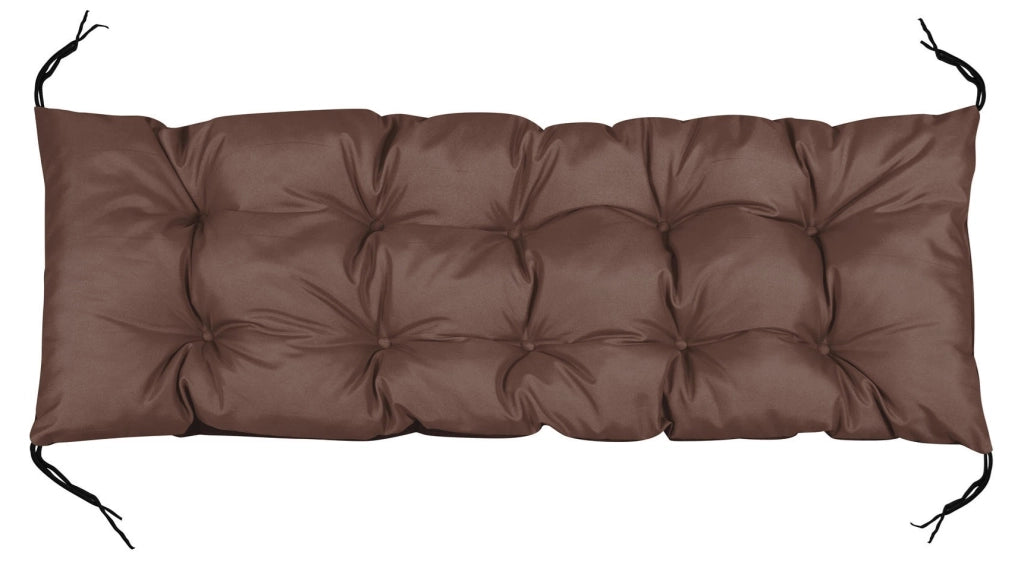 AIO FACTORY Cuscino da giardino impermeabile marrone 120x40 cm per panca in pallet