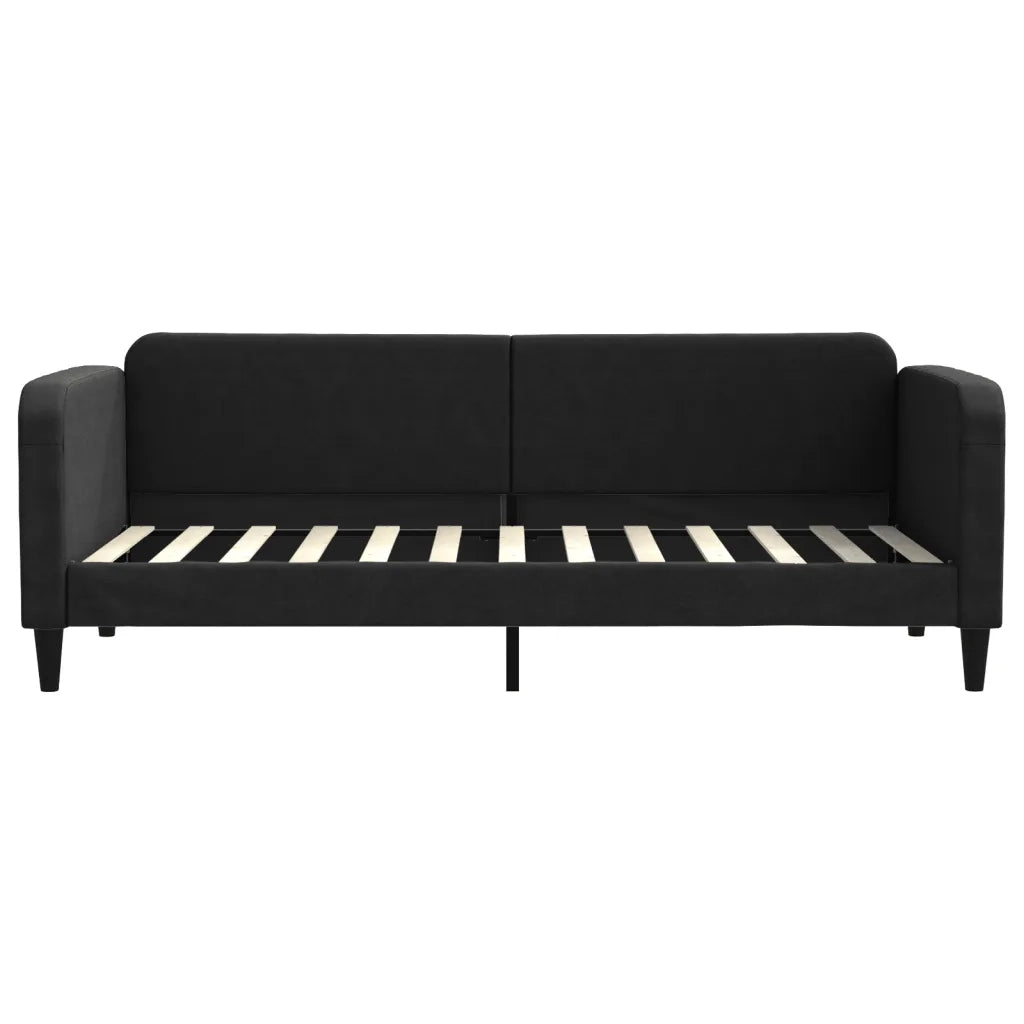 Divano letto | Sof¨¤ letto | Letto singolo Estraibile Nero 80x200 Tessuto
