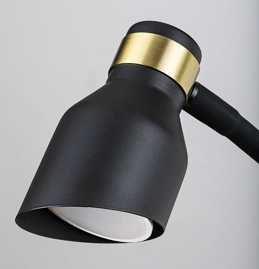Applique lettura nero-oro con interruttore GU10 Rabalux