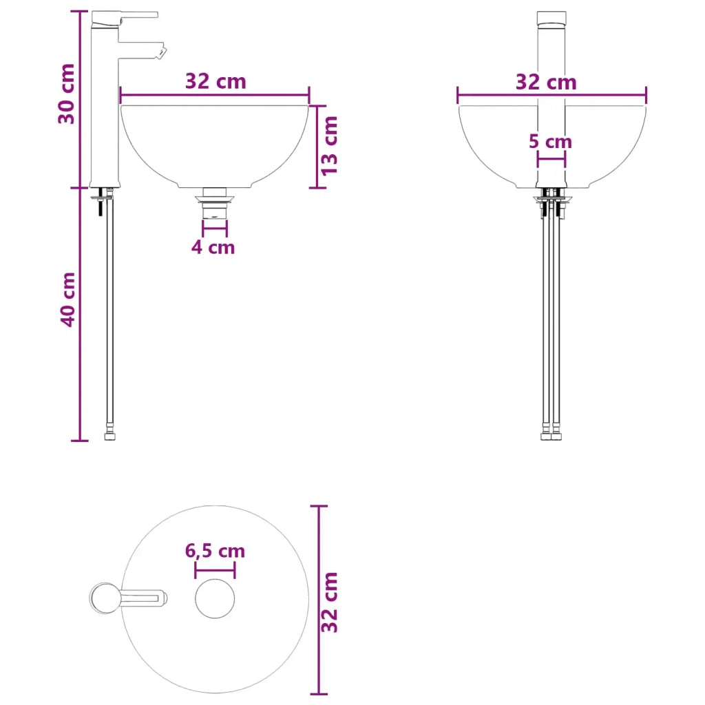 Lavabo da Parete Rovere Sonoma 40 x 35 x 39 cm 890170