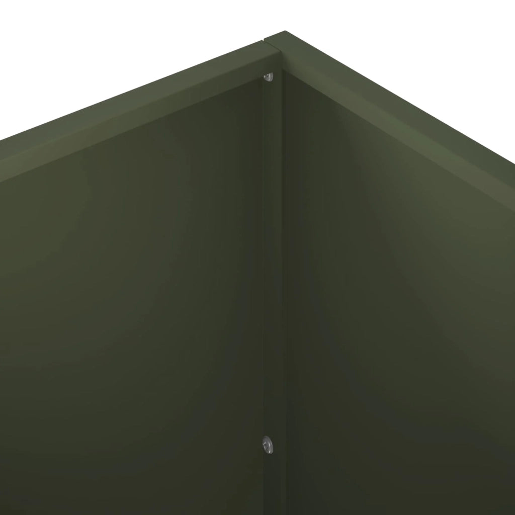 Vaso da giardino 2 pz Verde Oliva 100 x 50 x 50 cm 8005281