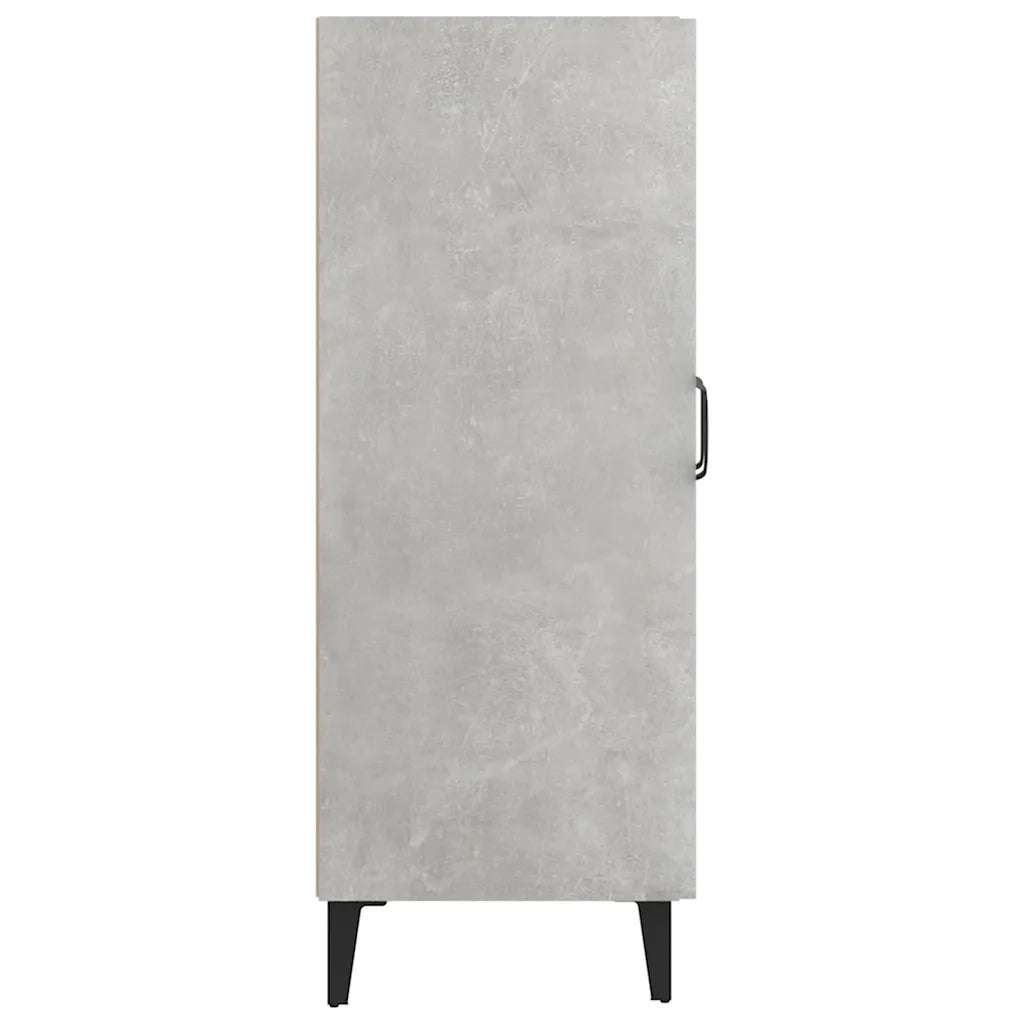 Credenza Grigio Cemento 69,5x34x90 cm in Legno Multistrato 812127