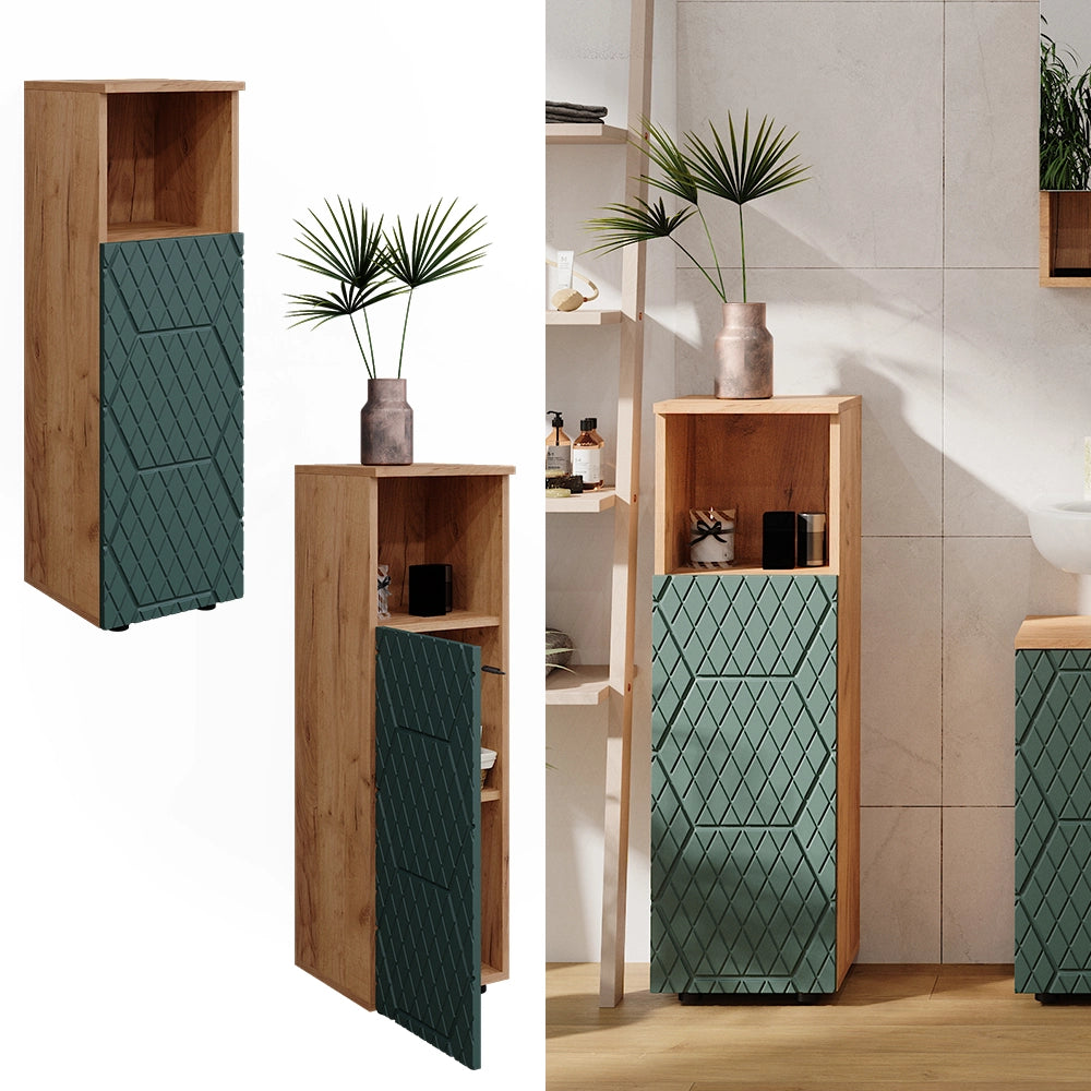 Vicco Mobile midi Quercia verde/oro 30 x 95 cm