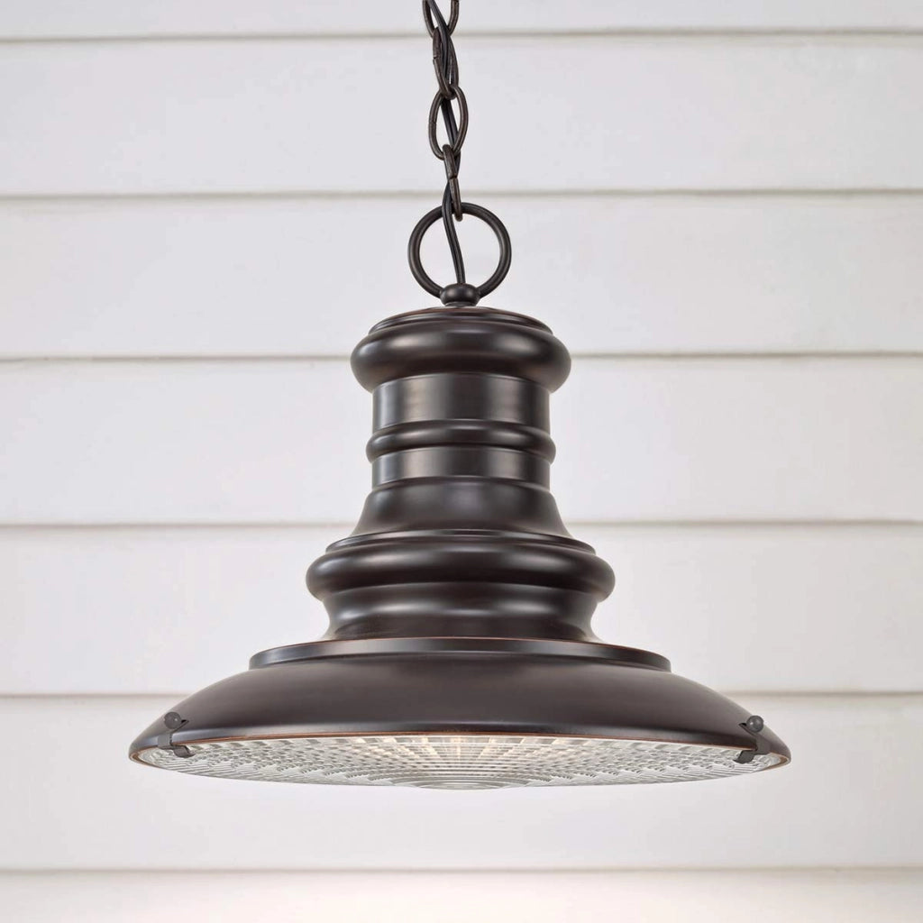 Lampada sospesa esterna classica bronzo E27 60W Feiss