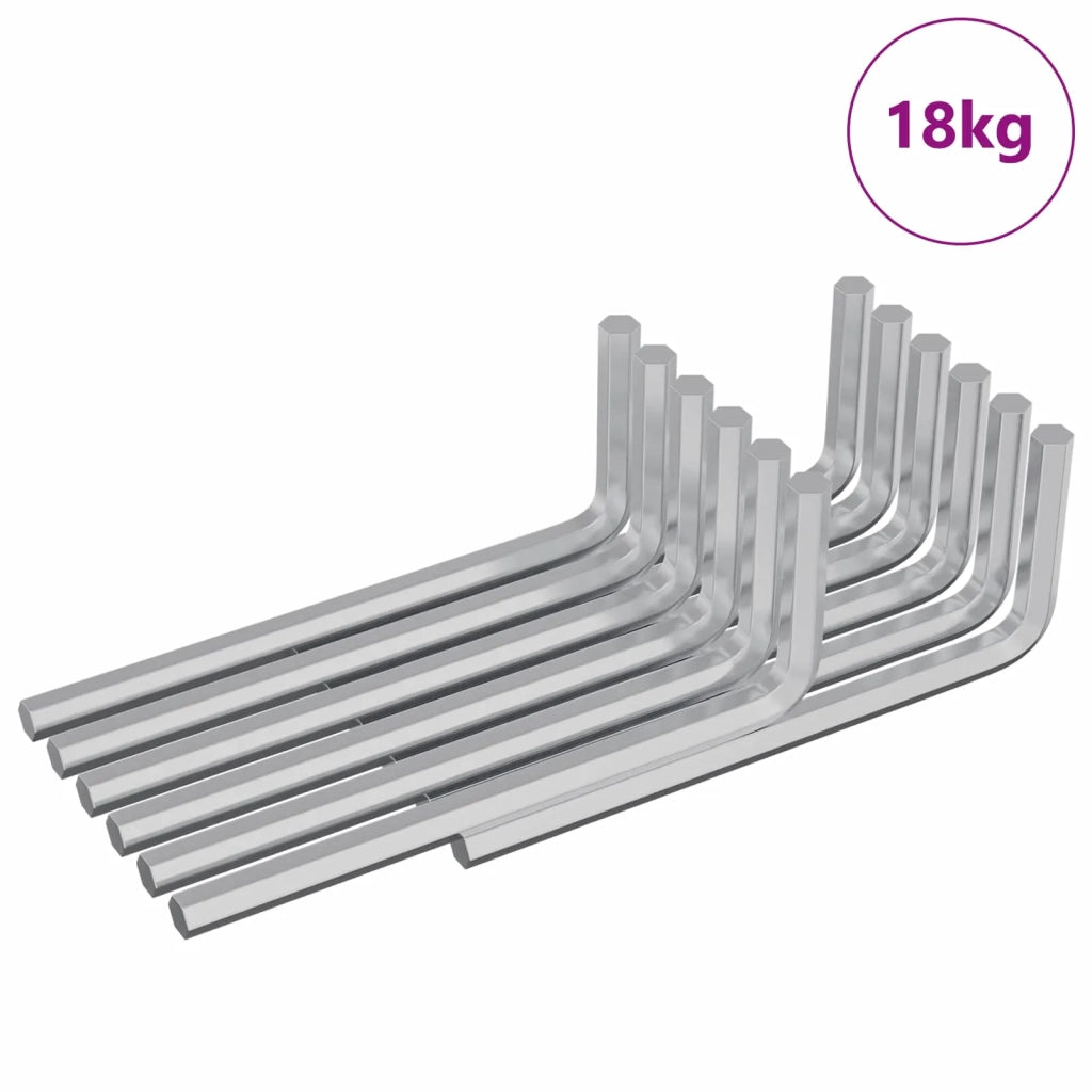 Chiave Esagonale 2118 pz Argento 22 x 66 mm Acciaio CFW3122523