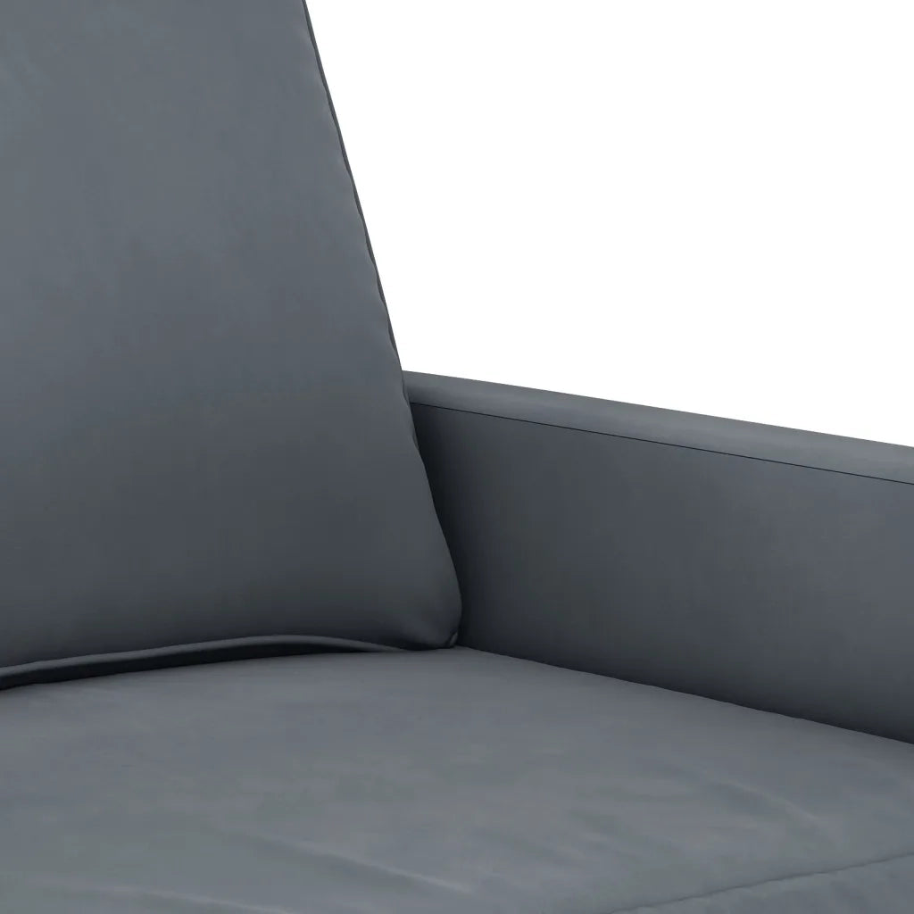 Poltrona | Sedia Relax Grigio Scuro 60 cm Velluto
