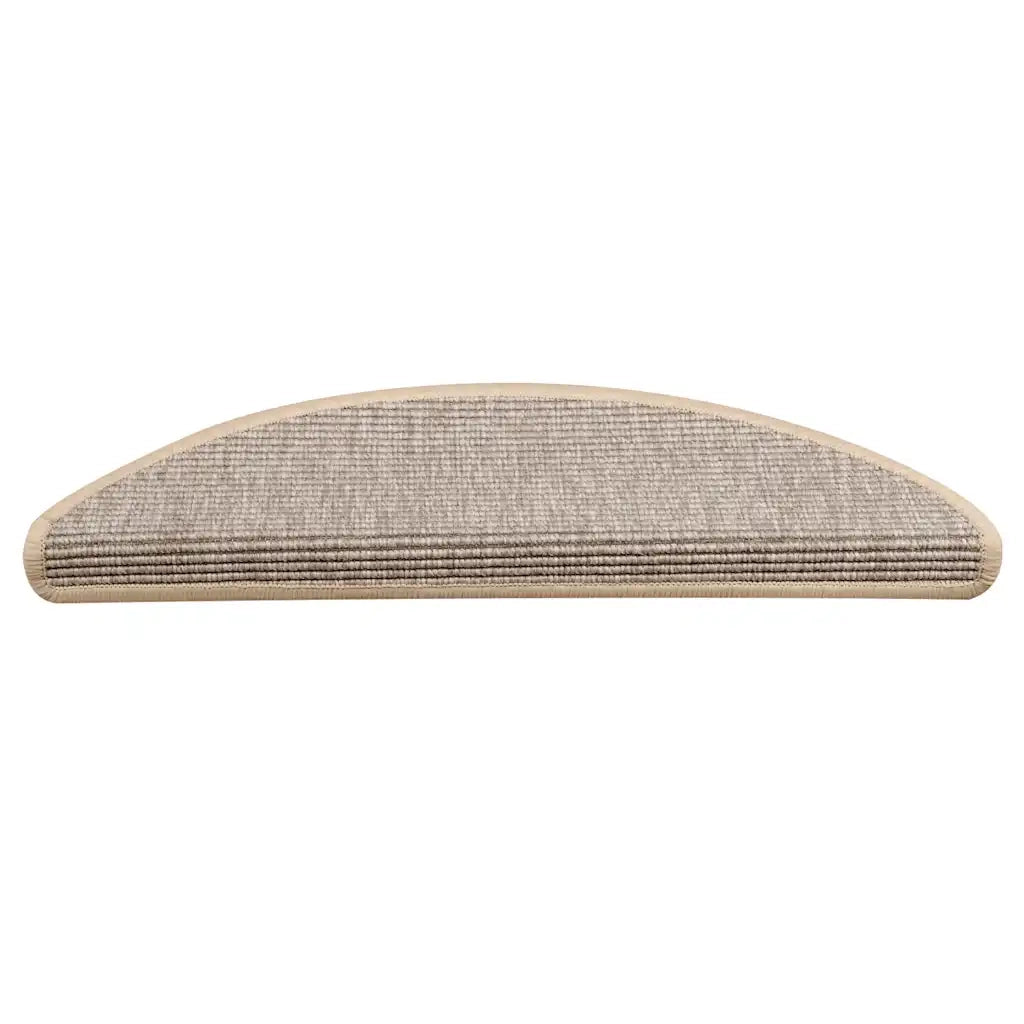 Tappetini per scale 15 pz 56x17x3 cm Argento Semicircolari 326895