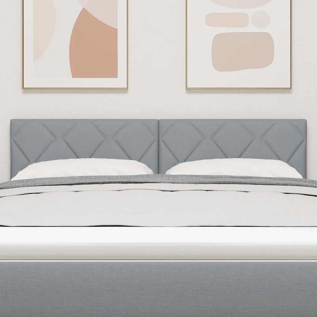 Testiera | Testata LED Grigio chiaro 160 cm Tessuto