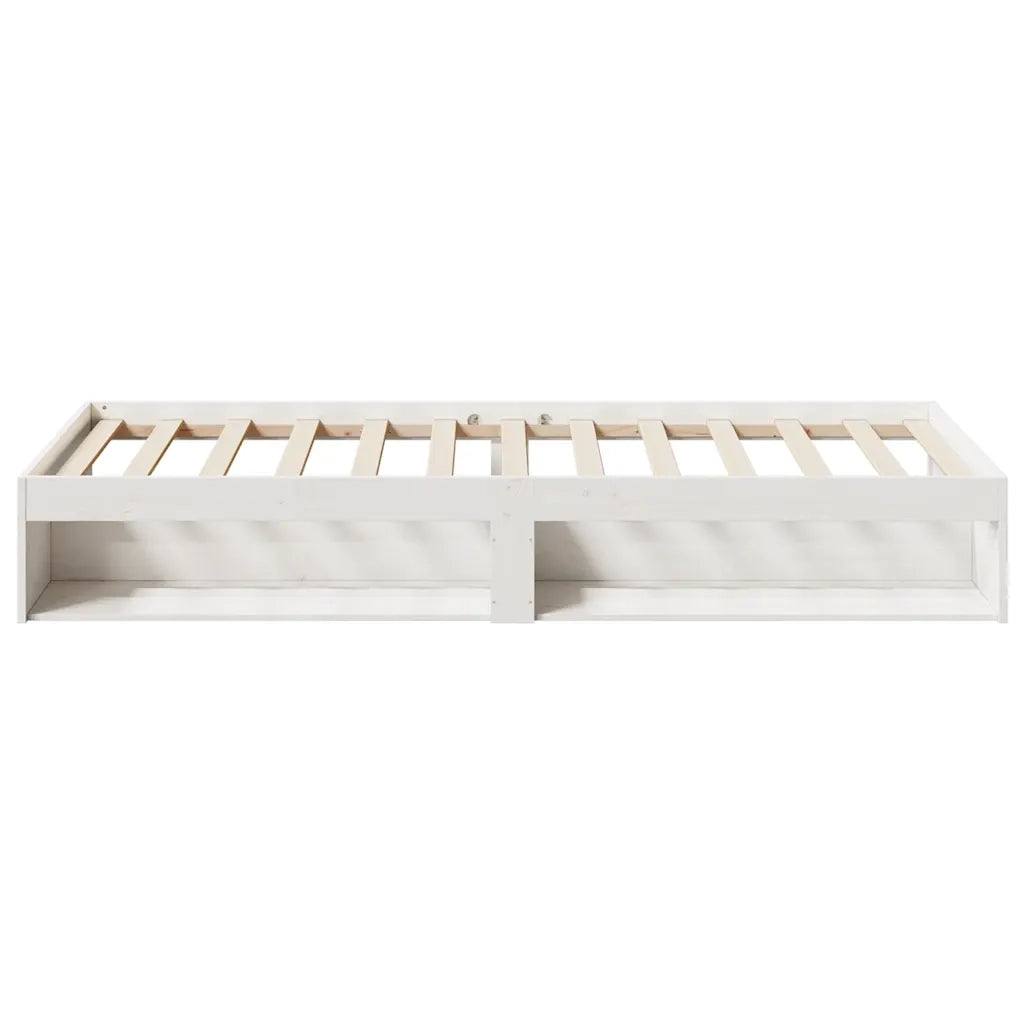 Letto singolo | Letto per adulti | Dormeuse senza Materasso Bianca 90x190 cm Legno Massello Pino