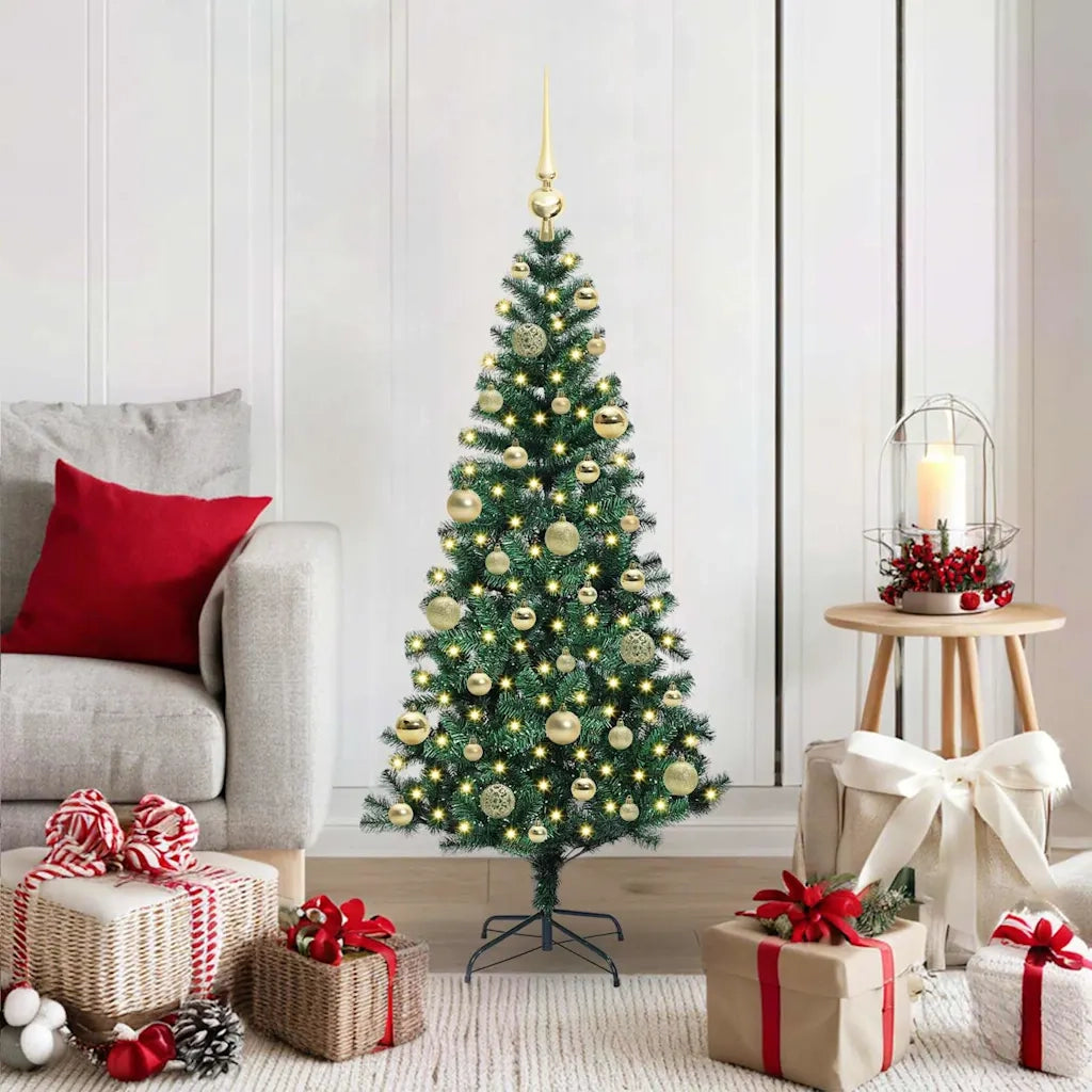 Albero di Natale artificiale con luci integrate Verde 120 cm 3396740