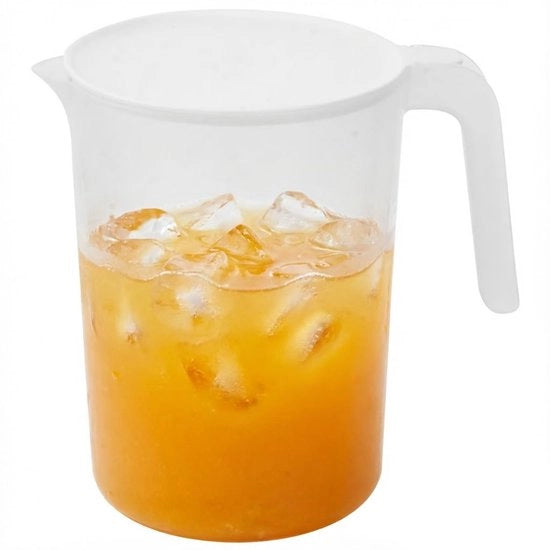 Drinkkan in Vetro da 2000 ml - con Coperchio - per Latte/Succhi - Sostenibile - Lavabile a Mano - Sapkan