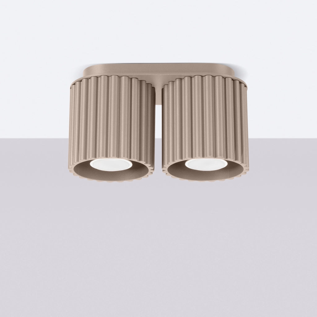 Lampada da soffitto AURA 2 taupe GU10
