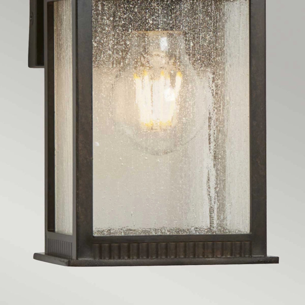 Applique esterna Livingston Quoizel bronzo E27 IP44