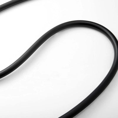 Flessibile doccia nero opaco 150 cm antitorsione in PVC