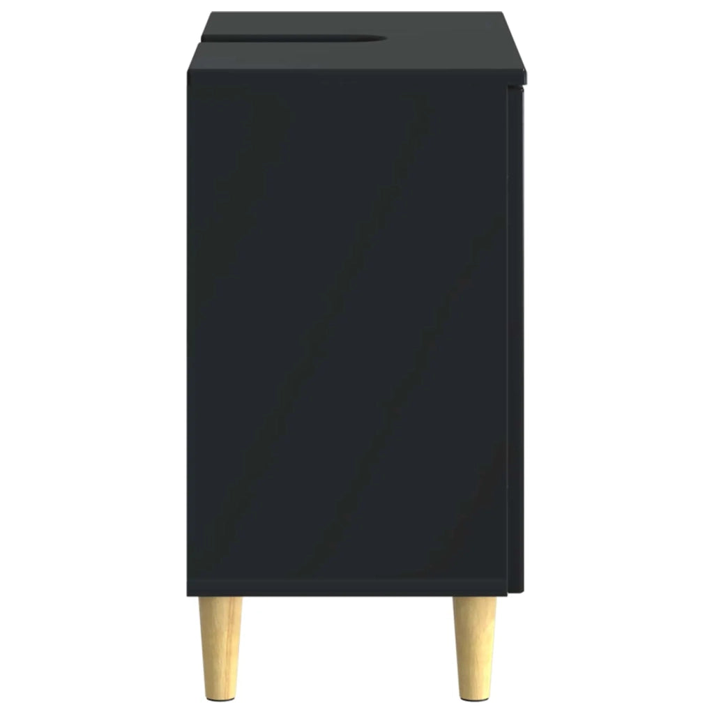 Armadio per Lavabo da Bagno ARNHEM Nero 59,5 x 31,5 x 59 cm 896566