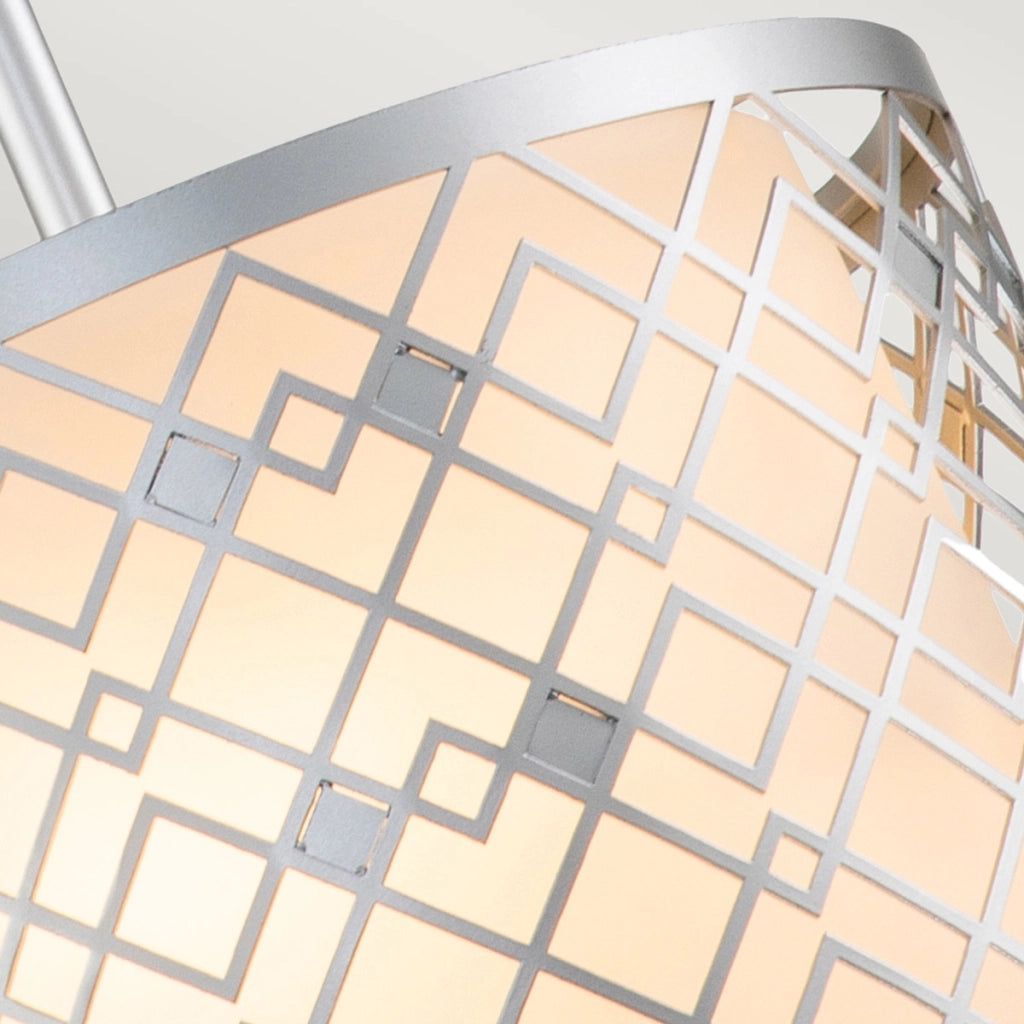 Lampada a sospensione Elstead Ziggy argento 2xE14 Ø25,4 cm