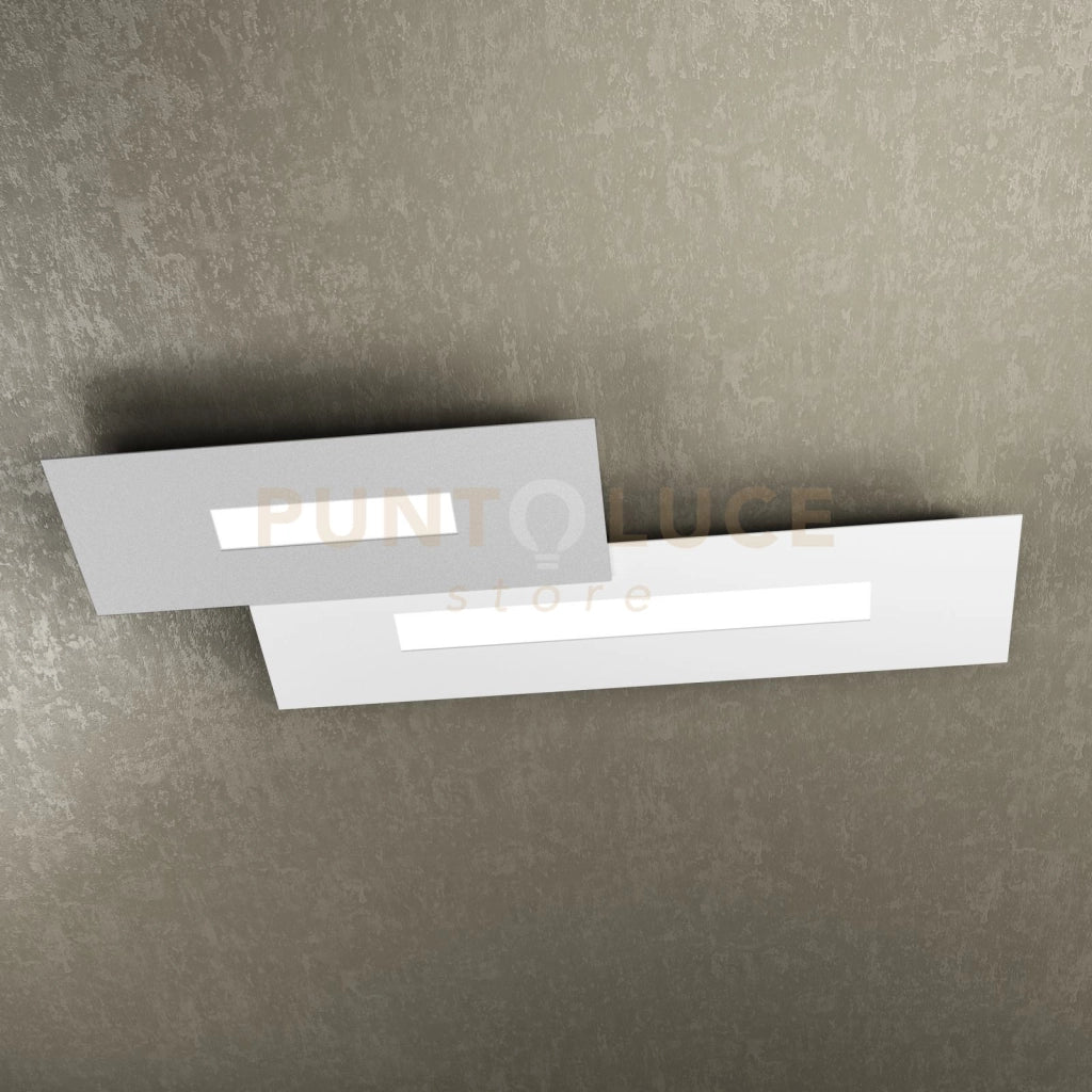 WALLY APPLIQUE-PLAFONIERA 2 LUCI(COMPOSTO DA 1138-40-GR+1138-60-BI) 1138-M2-BG