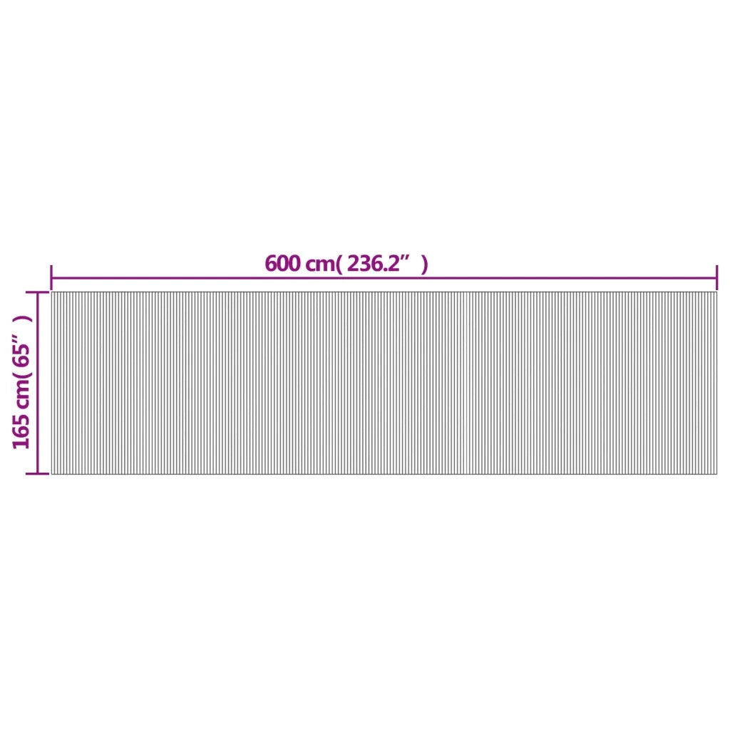 Divisorio Ambienti | Divider per stanze | Paravento Bianco Larghezza 600 cm Altezza 165 cm in Bamb¨´