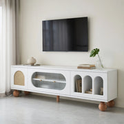 Cassettiera TV bianca in truciolare lunghezza 170 cm