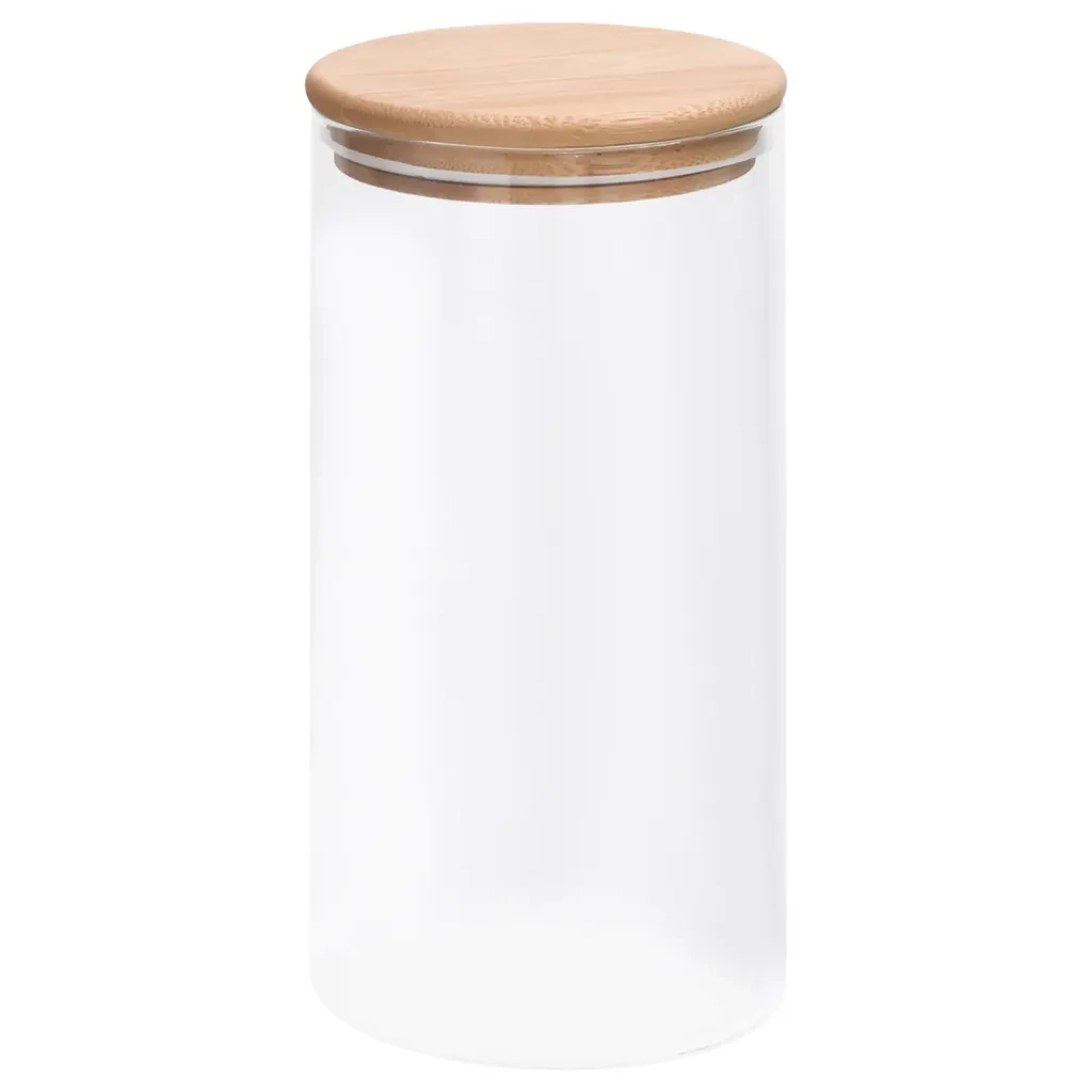 Barattoli di Vetro con Coperchio in Bamb¨´ 4 pz 1200 ml CFW2753055
