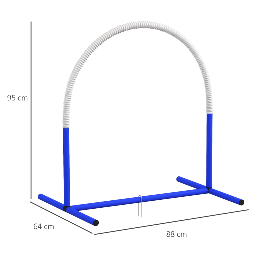 Set Agility per Cani ¨C Minimal ¨C Blu+Bianco 88x64x95 cm