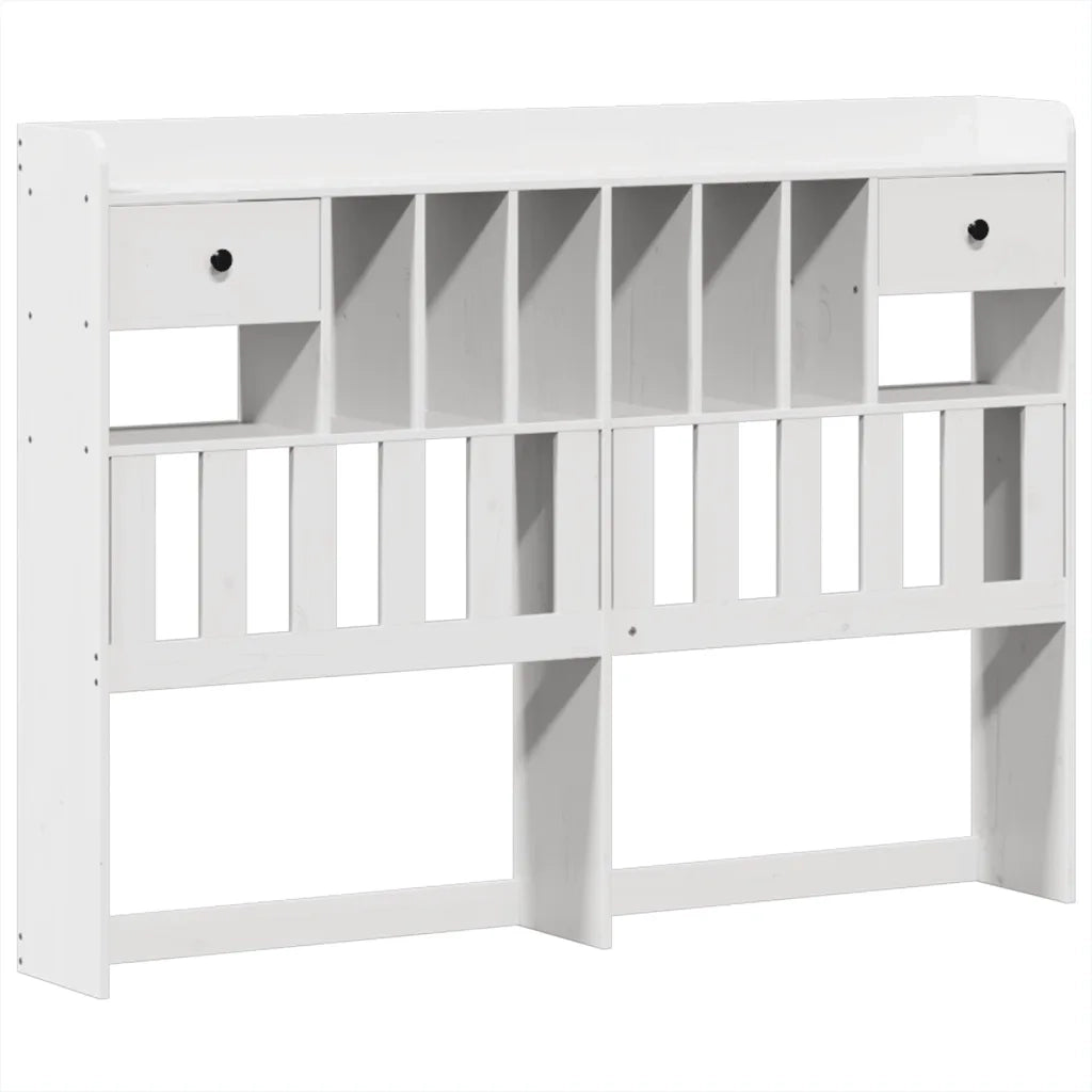Letto senza Materasso-Struttura Letto Bianco 160x200 cm Legno Massello di Pino 940995