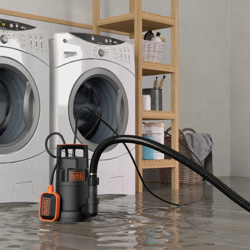 Pompa Immersione per Acque Chiare BLACK+DECKER BXUP250PCE  (250 W, Portata  max. 6000 l/h, Prevalenza massima 6 m)