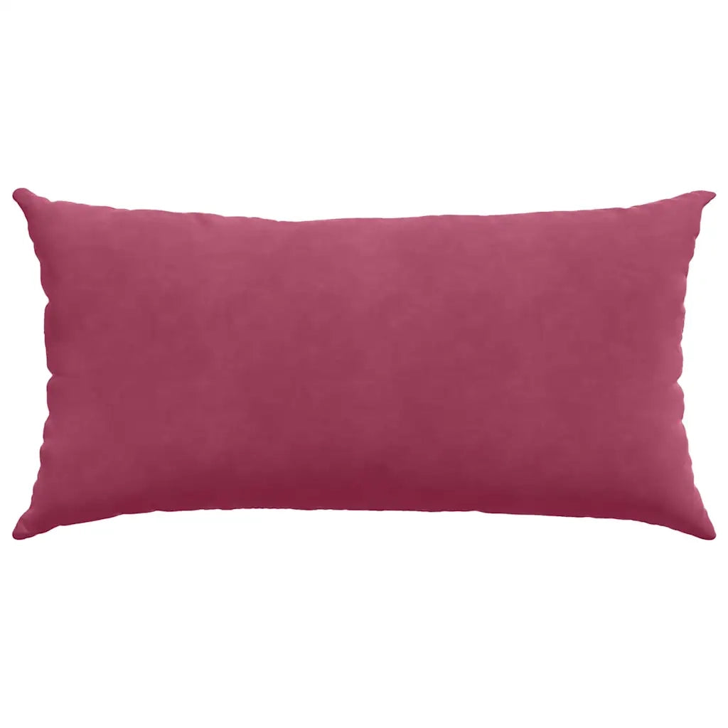 Cuscini da Divano 2 pcs Rosso Vino 80 x 40 cm Tessuto in Cords 42013718