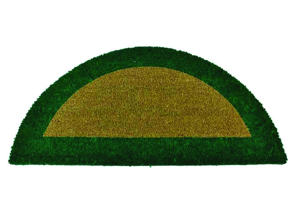 ZERBINO ECOCO SEMICERCHIO CM.40X80 VERDE SPESSORE MM.18  cm.40x80, spessore mm.18