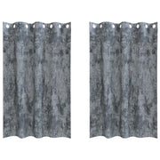 Tende in Velluto 2 pz Grigio Argento 175 x 140 cm Velluto 4107649