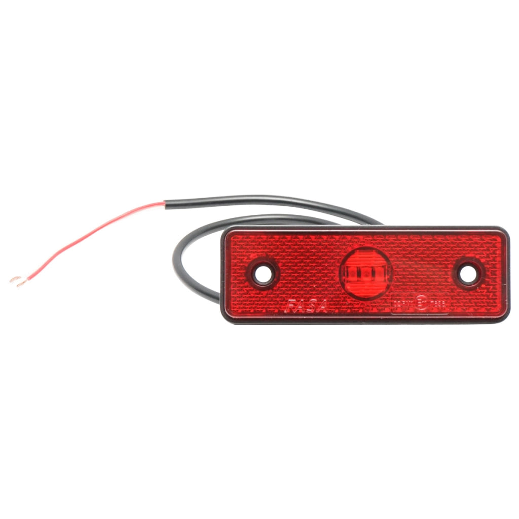 Luce di posizione laterale a LED rossa da 24 V