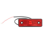 Luce di posizione laterale a LED rossa da 24 V