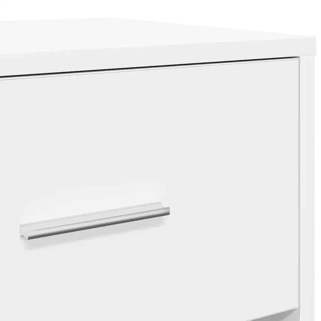vidaXL Comodini 2 pz con Cassetto Bianco 40x34x50 cm